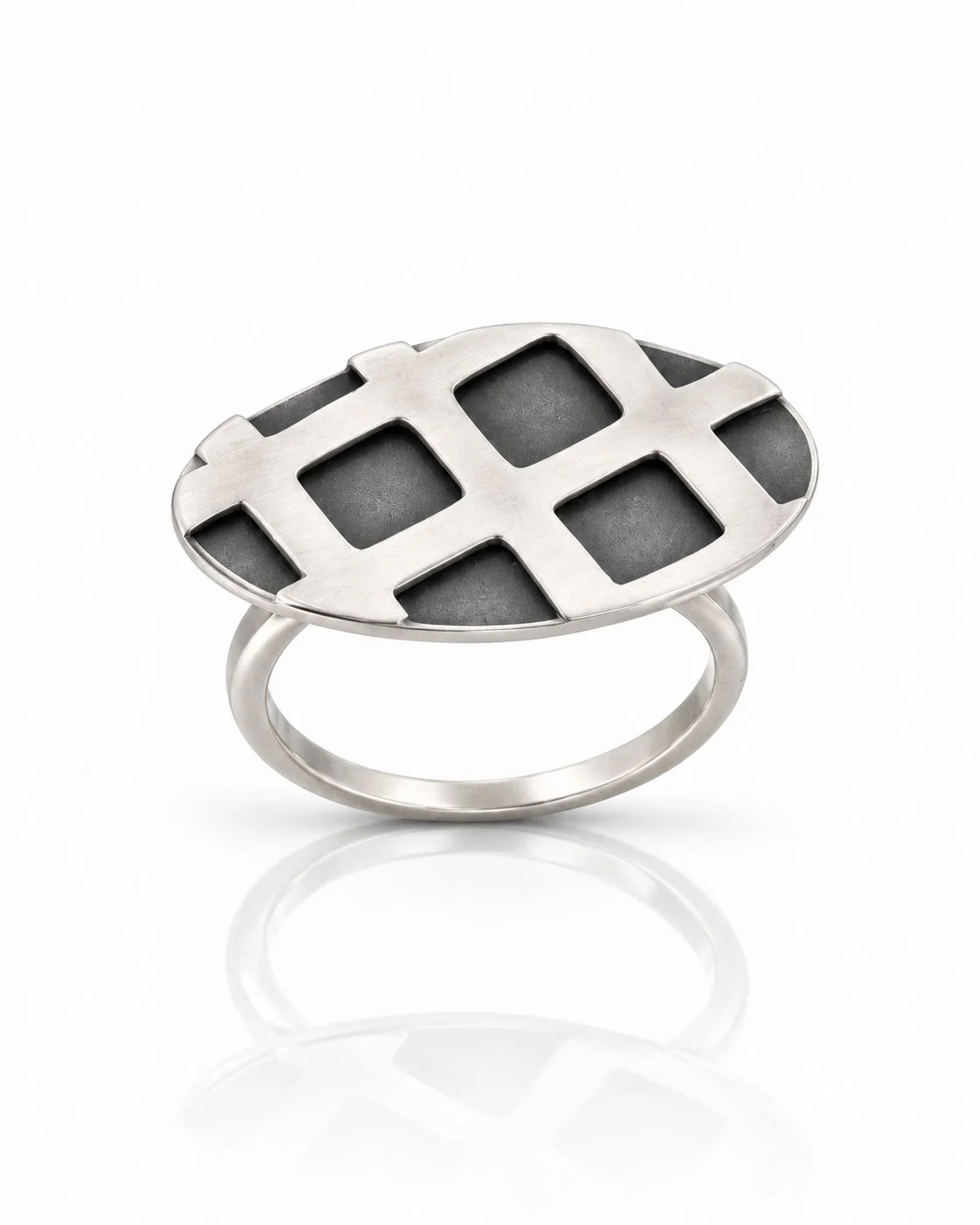 Geometric Silver Grid Ring.jpg