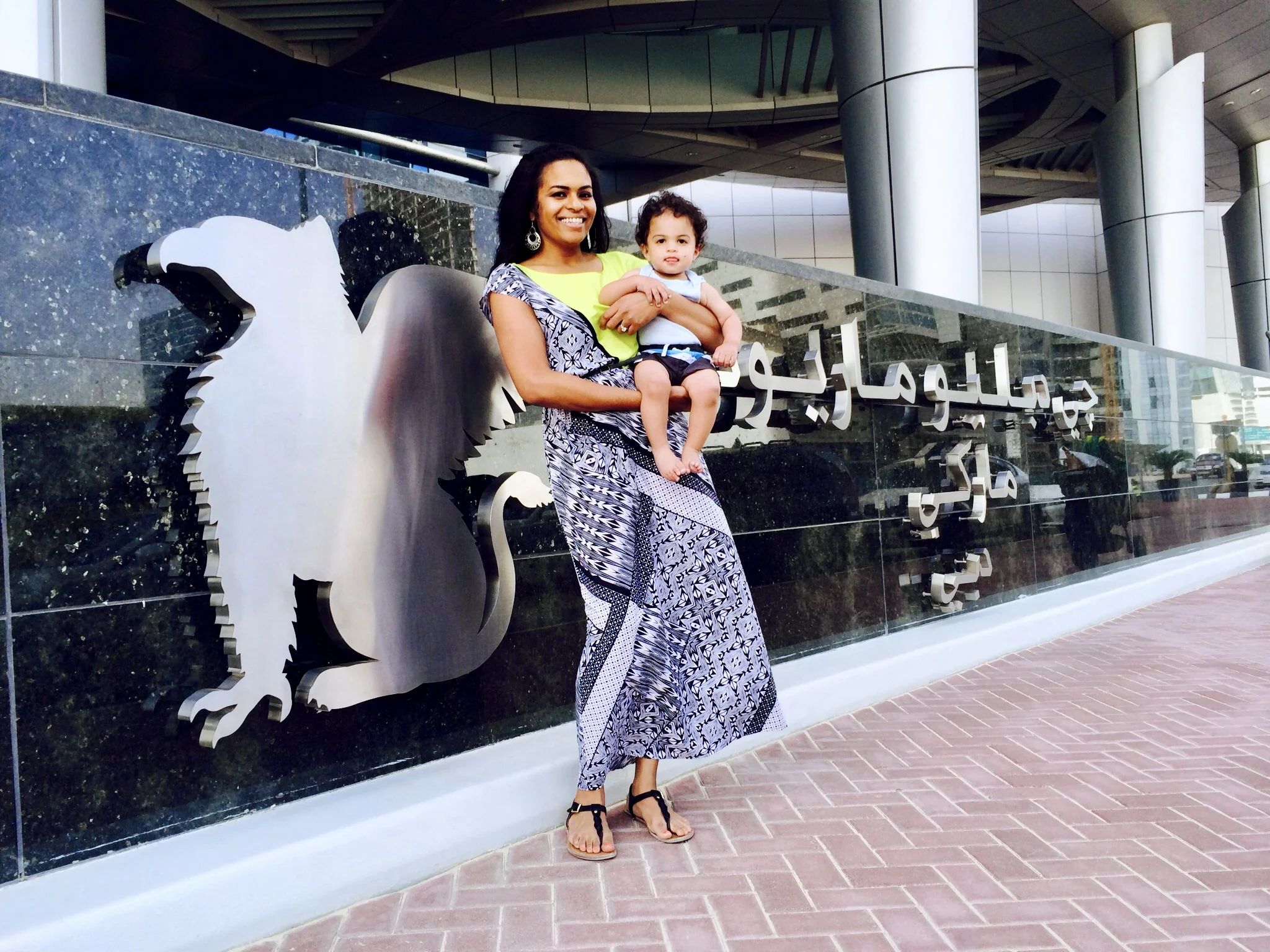 Baby Joshua and Traveling Miya in Dubai