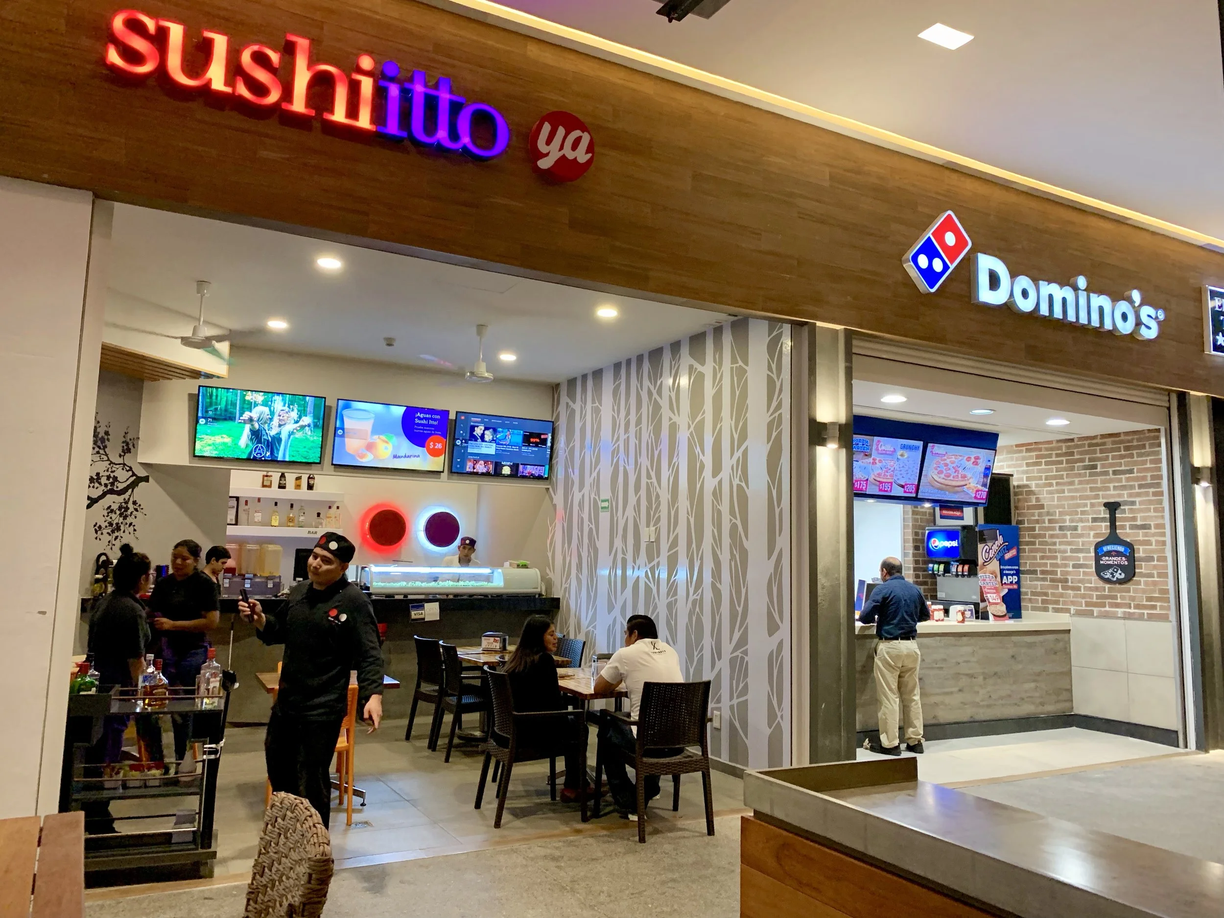 Food Court on the 2nd Floor of Puerto Cancun Town Center Shopping Mall