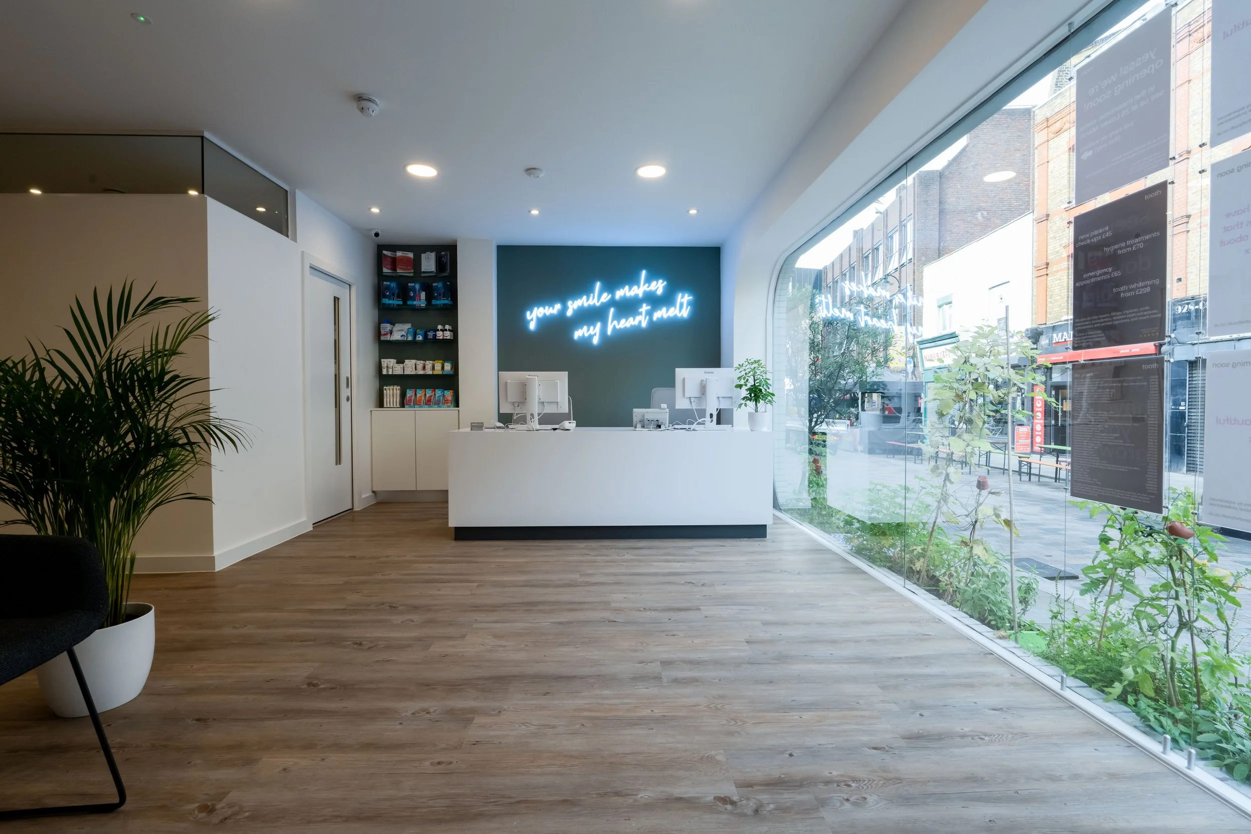 Image showing stylish dental reception area in Waterloo
