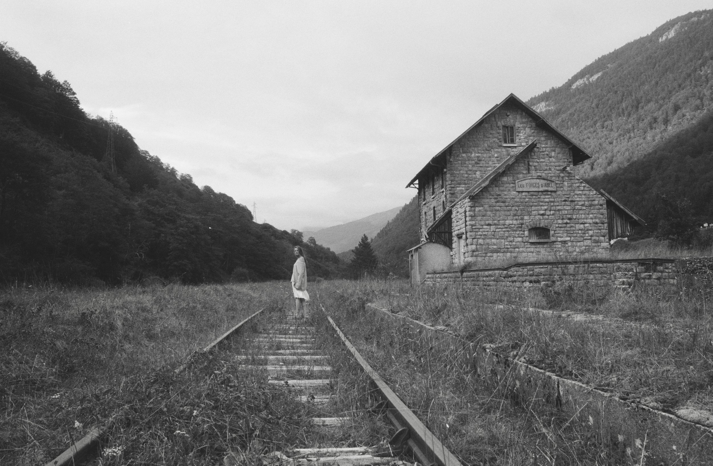 A disused train station in the french pyrenees