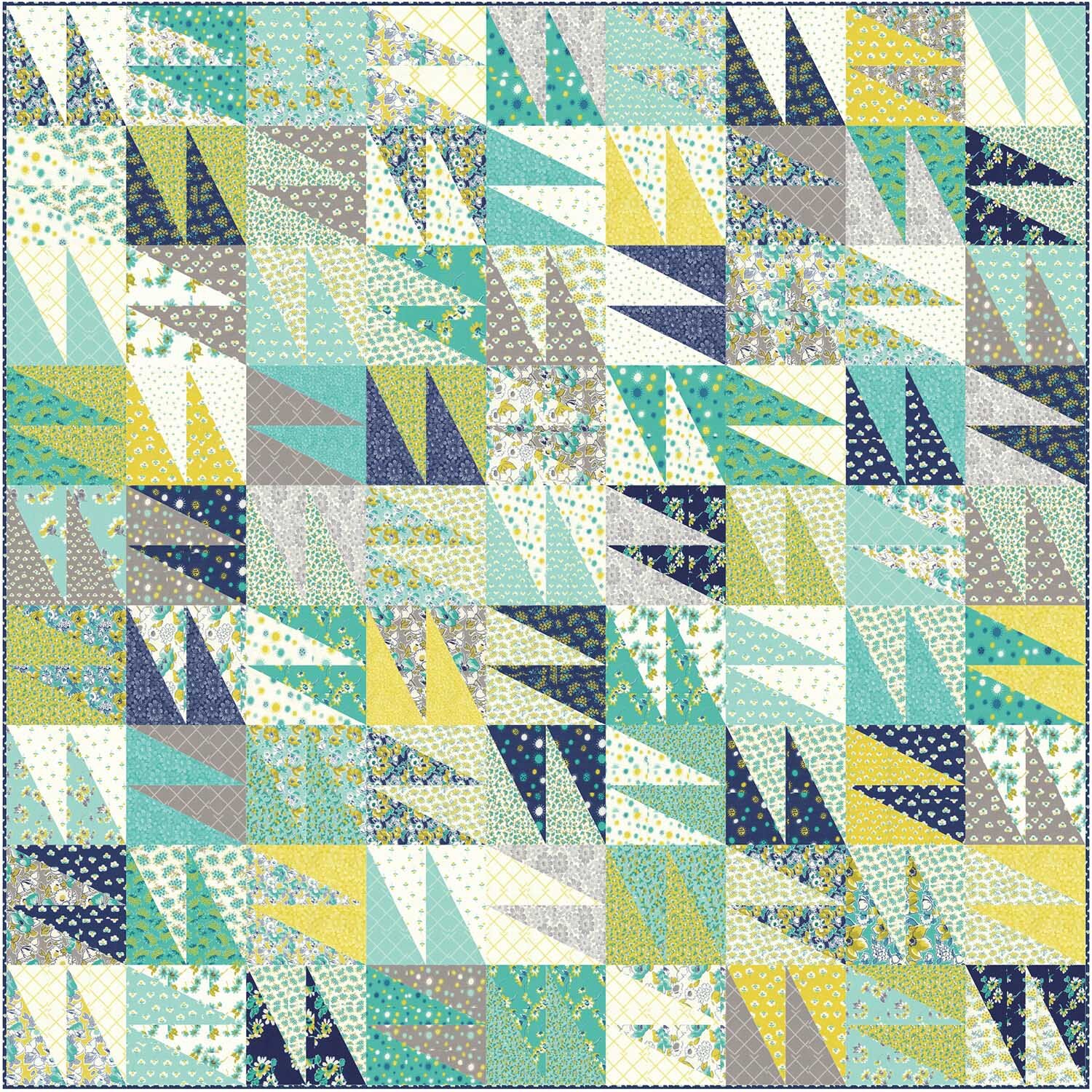 Backyard Breeze Quilt Pattern, PDF