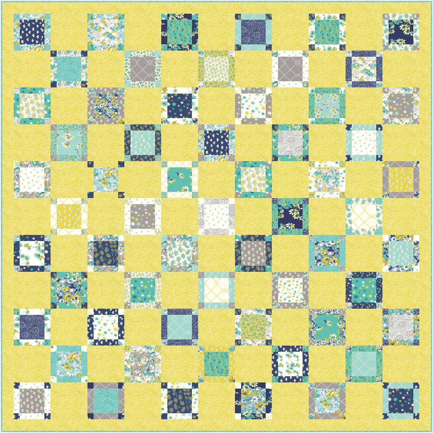 Community Garden Quilt Pattern, PDF