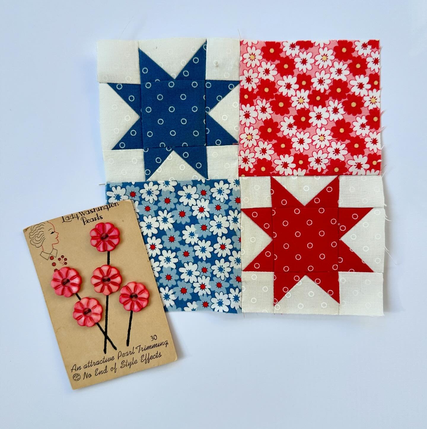 Second Star from @sweetfireroad is today's  Blockhead's block. I made mine 6&quot; and it took a long while to decide on fabrics for this as there are so many possibilities. Thanks, Jackie, for this fun -to-plan and fun-to-sew block. Hop on over to @
