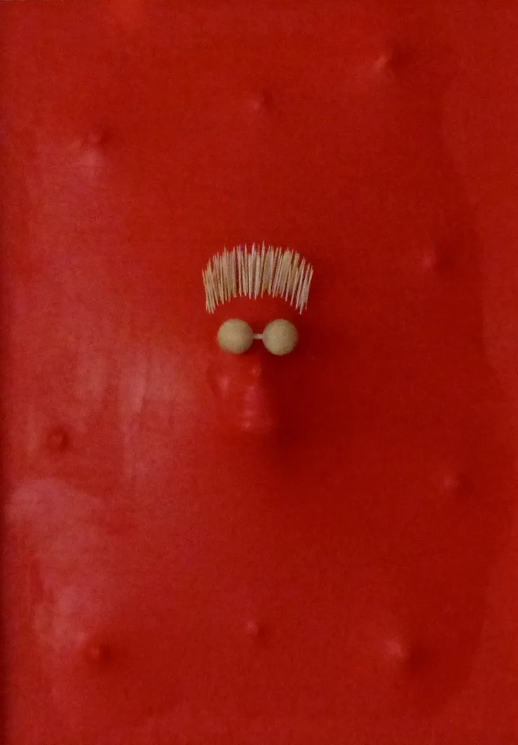 Occhi che non vedono, 2017, tecnica mista, cm 103x77