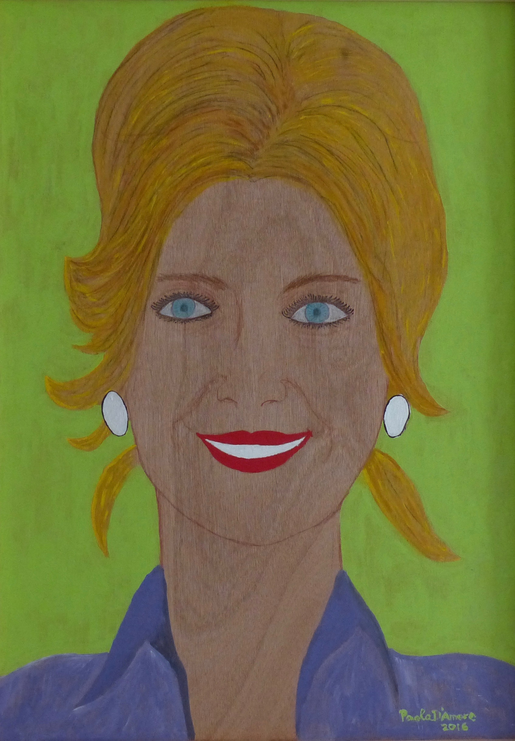  Anna, 2017, acrilico su legno, cm 103x76 