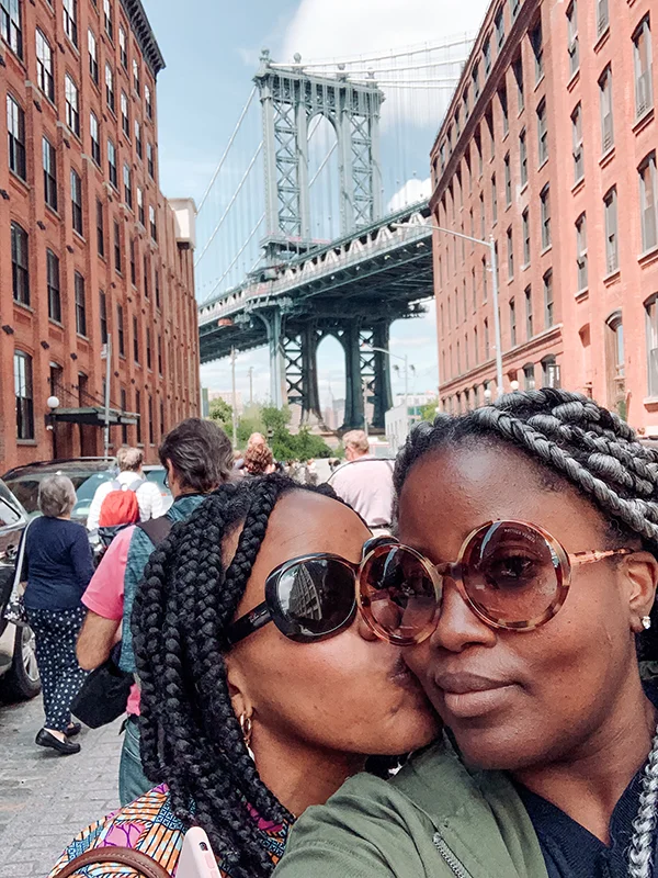 Lola and Annalisa at DUMBO, Brooklyn