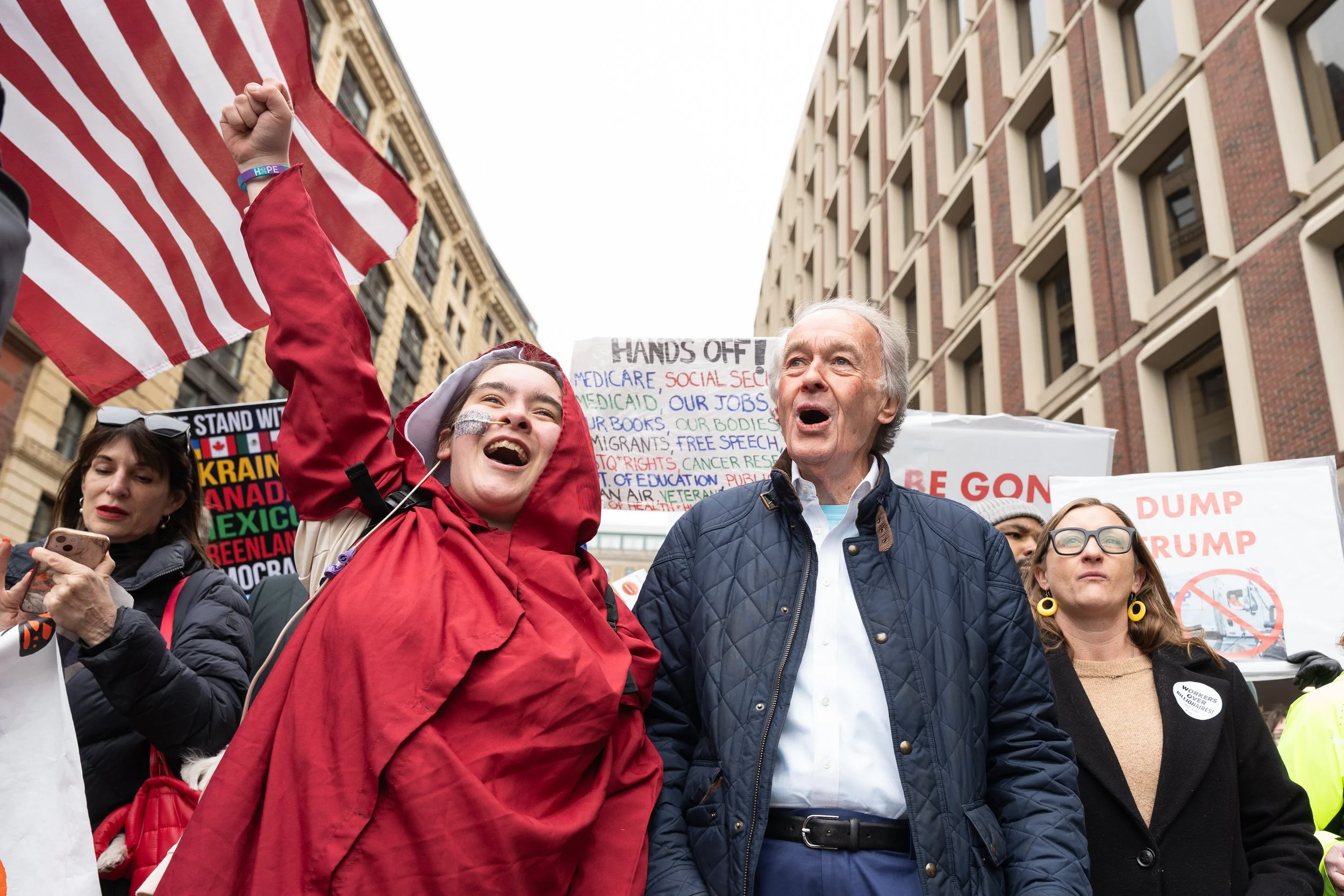 Ed Markey at Hands Off Rally 2025