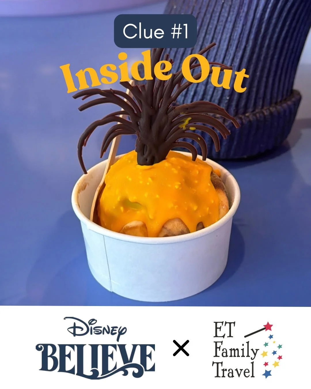 Disney just served us a clue&hellip; literally. 👀

Our first clue from the Disney Believe scavenger hunt was this Inside Out-inspired sweet treat, and now we&rsquo;re wondering&hellip;

WHAT. DOES. IT. MEAN?!

What could this be teasing? A new Insid