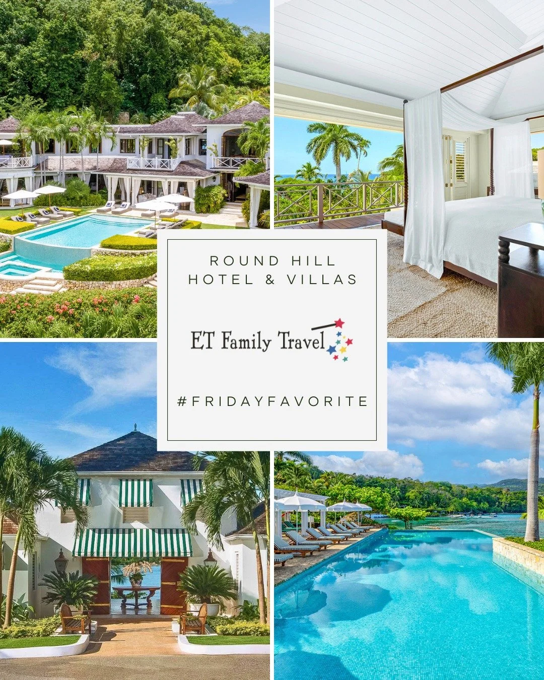 🌴 FRIDAY FAVORITE: JAMAICA! 🇯🇲

One of our favorite Caribbean islands for its breathtaking beauty, vibrant culture, and warm hospitality!

This week, we're spotlighting Round Hill Hotel &amp; Villas in Montego Bay, a stunning 110-acre luxury retre