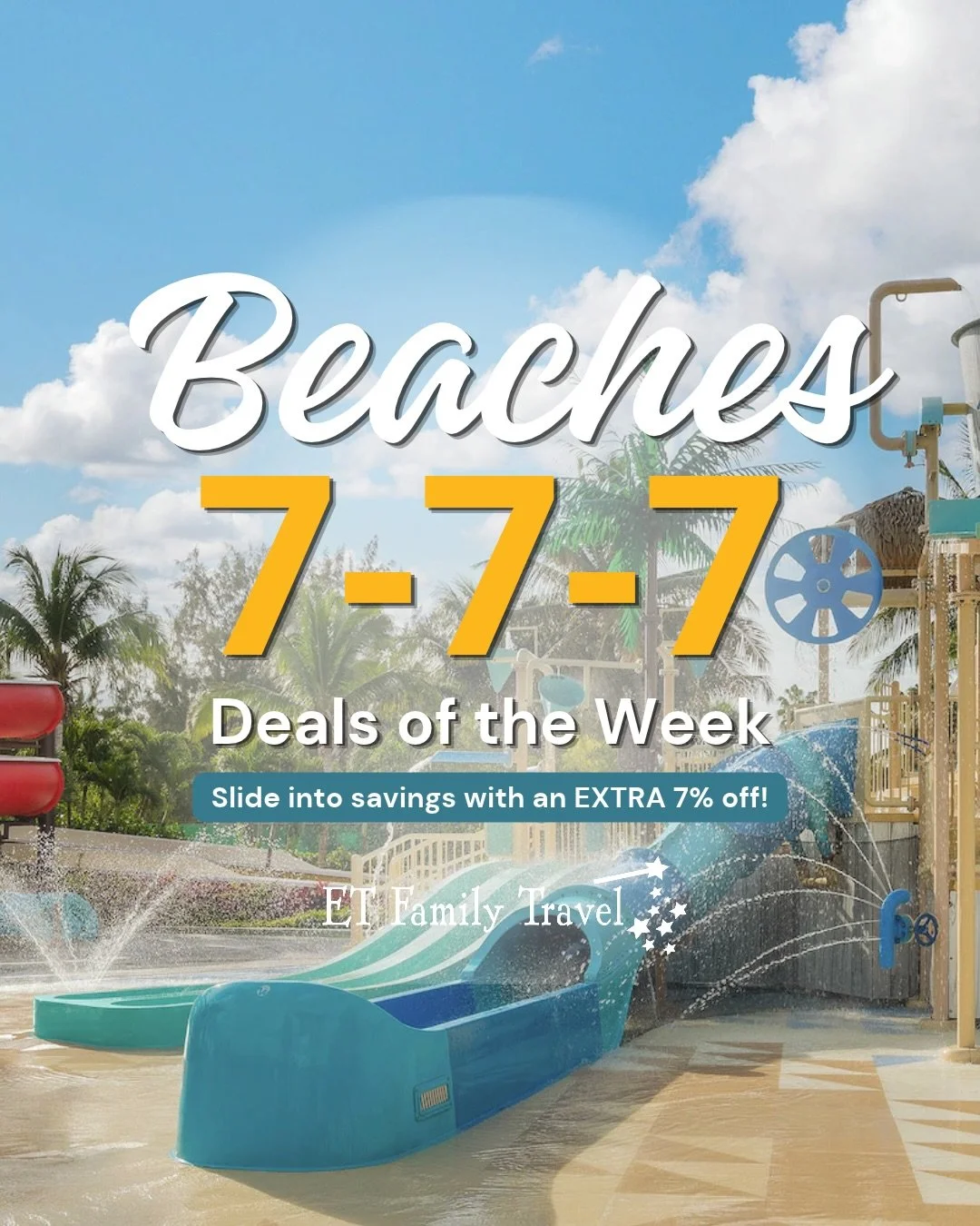 🌴🚨 OKAY, WHO&rsquo;S READY FOR A BEACHES VACATION?!

Every week, we check the latest Beaches 777 Deals because the right offer could make your next family vacation even better!

🏖️ Turks &amp; Caicos - that unreal turquoise water and gorgeous Grac