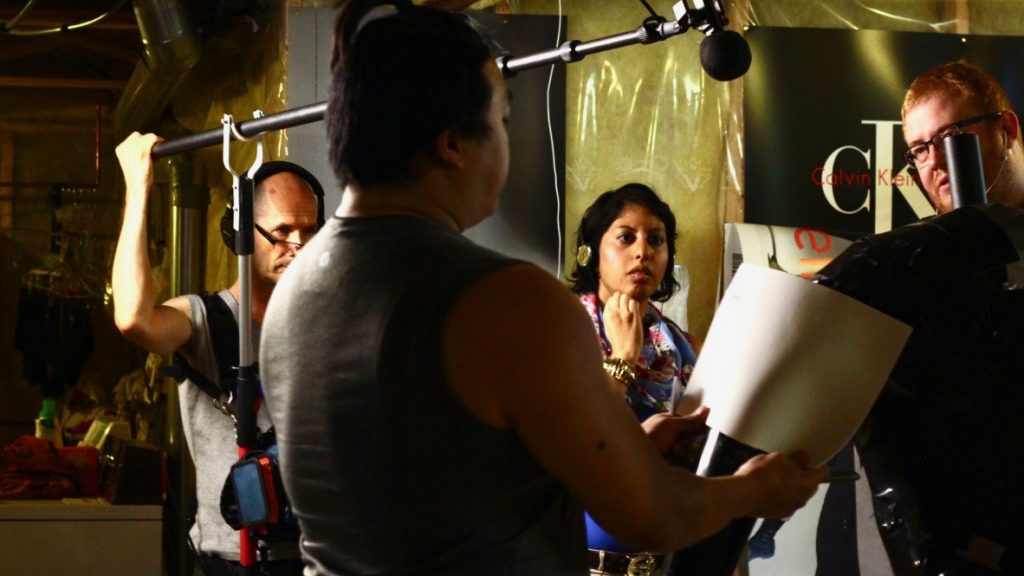 Amen Jafri on the set of The Secret Lives of Public Servants . Photo by Landon Arbuckle •