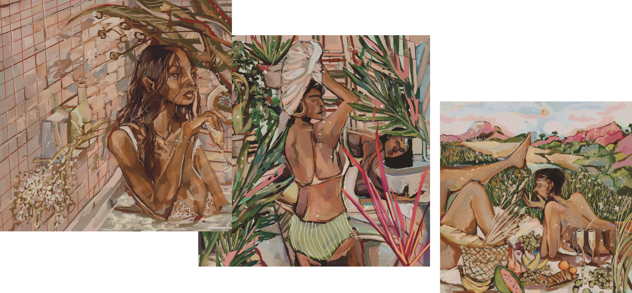 Artwork from “Take Care” a digital art series by Laurena Finéus •