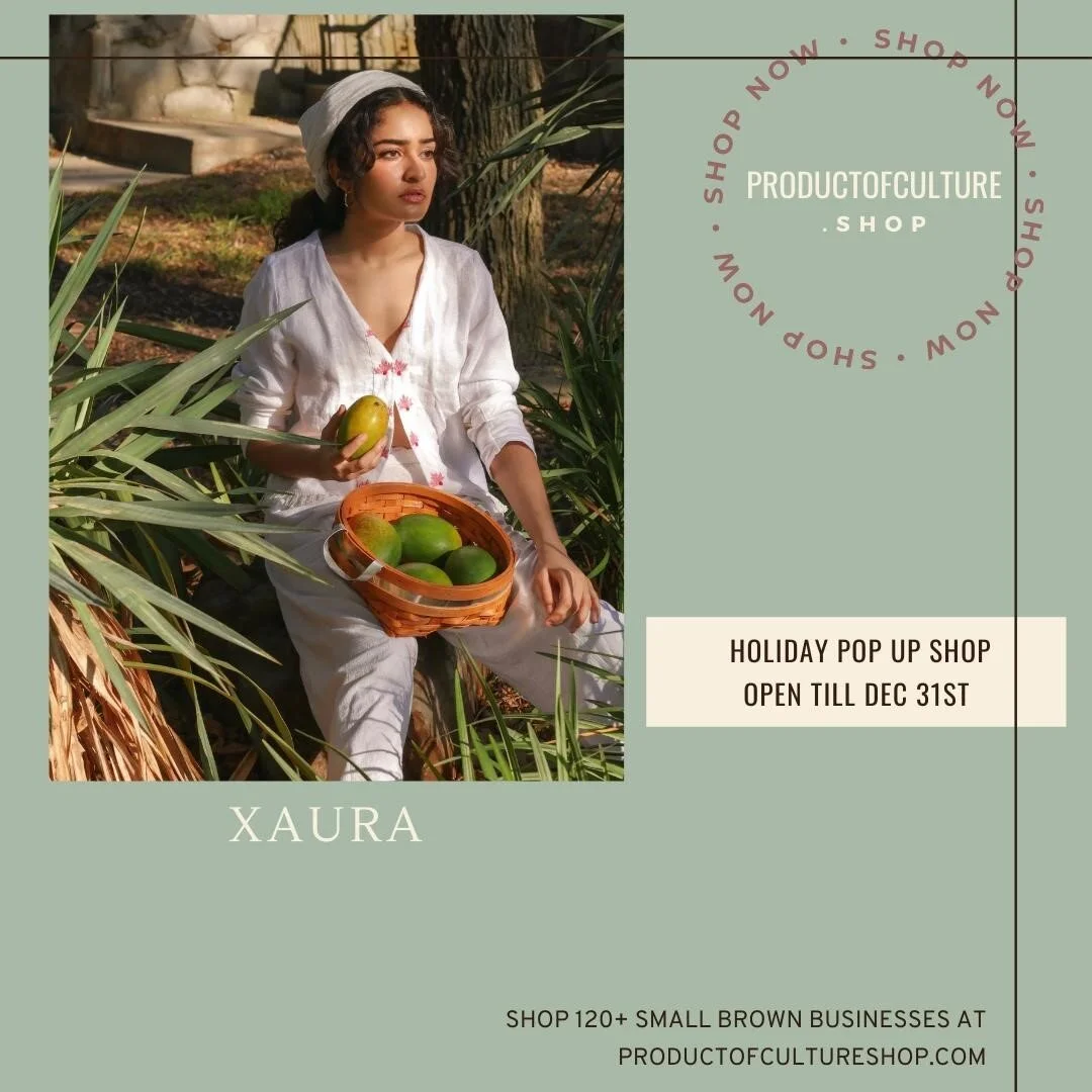 Shop @xaurathelabel &amp; more at productofcultureshop.com
.
Handcrafted by artisans  For the conscious woman  Inspired in Fiji / NZ 🌴| Crafted in India ❤️ 
.
.
.
#productofculture #supportbrownbusinesses #supportbrowncreatives #shopsmall #pocshop #