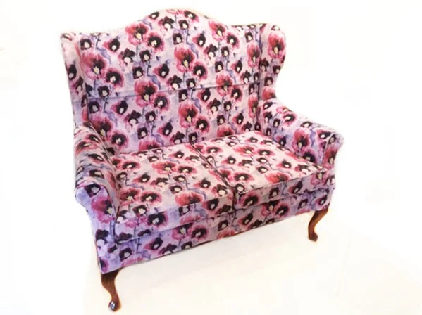 Artist Collaboration: Turning her Hollyhock Watercolor Painting into a Beautiful Floral Textile