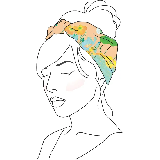 A few fun ways to wear your scarf in the summer!