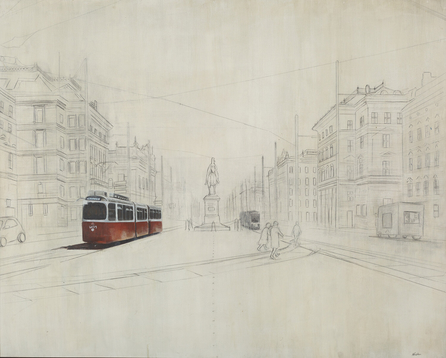 Red Tram, 2014, Vienna