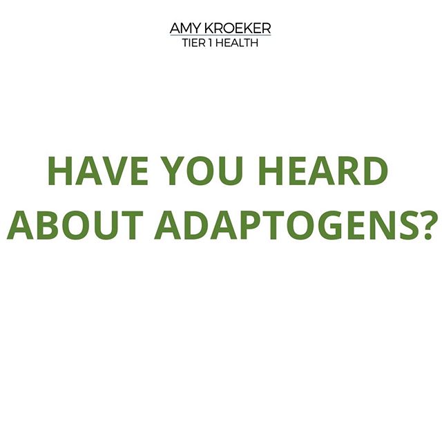 Have you heard about adaptogens? .
These are non-toxic plants that assist the body in dealing with stress. They&rsquo;ve been used for centuries in Chinese &amp; Ayurvedic medicine, and they&rsquo;re having a resurgence these days.
.
Some adaptogenic