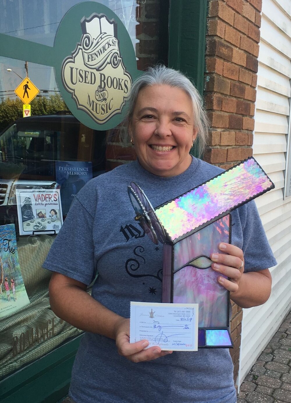 3rd Place Winner - Jody Brouwer with “Sparkle Visions” at Fenwick Street Used Books & Music