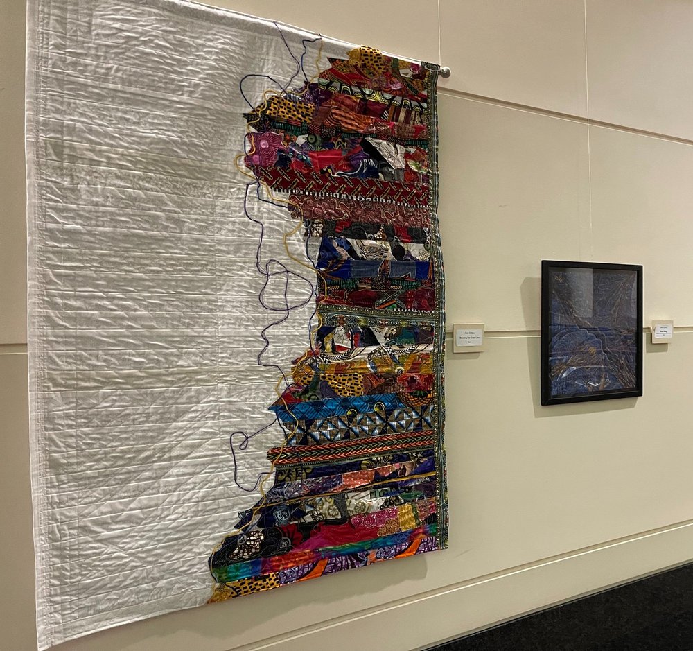 Two pieces by Andi Cullins, fabric artist 