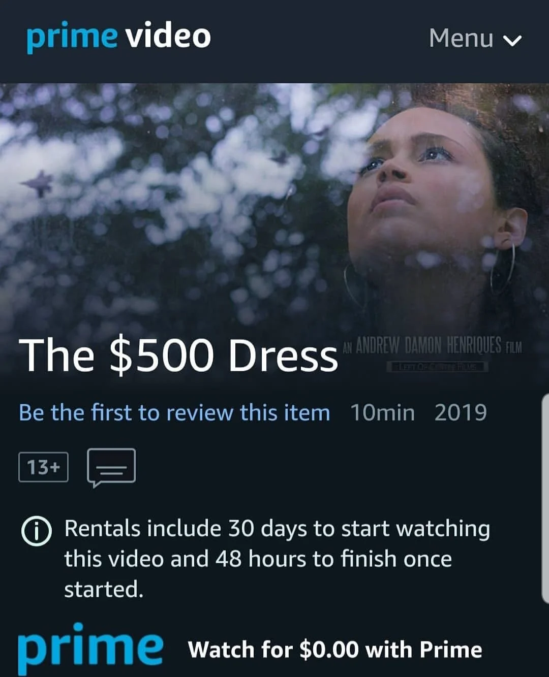 $500 Dress now on AMAZON PRIME
