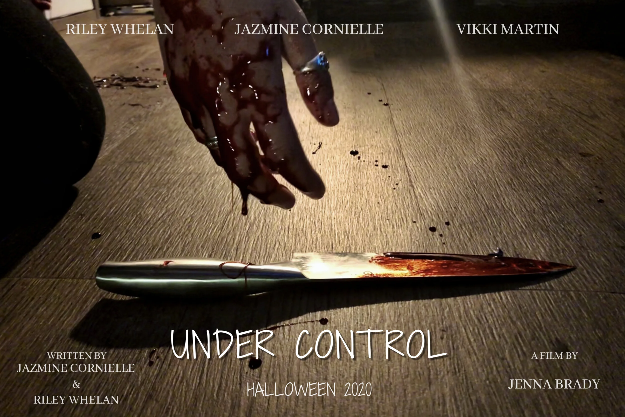 My film UNDER CONTROL will be released on Halloween check out trailers and posters