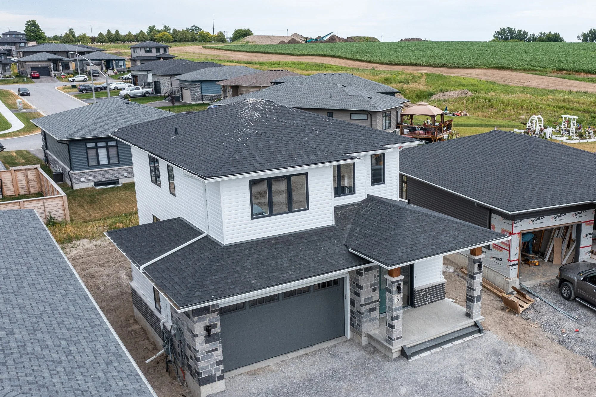  Aerial photo of residential property in Colborne, ON. 