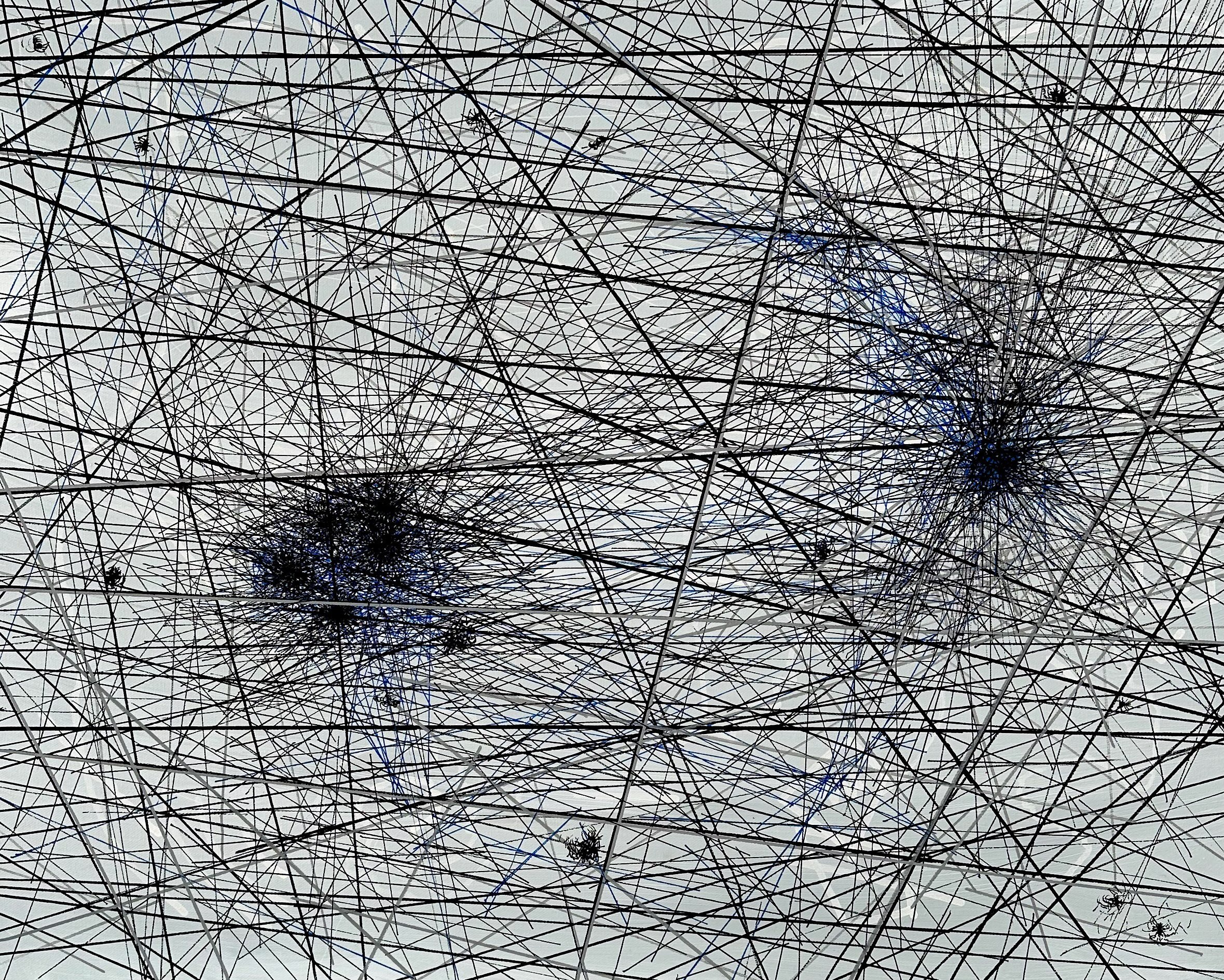  perceptron three, 2026  24” x 30”  acrylic and gesso on canvas 