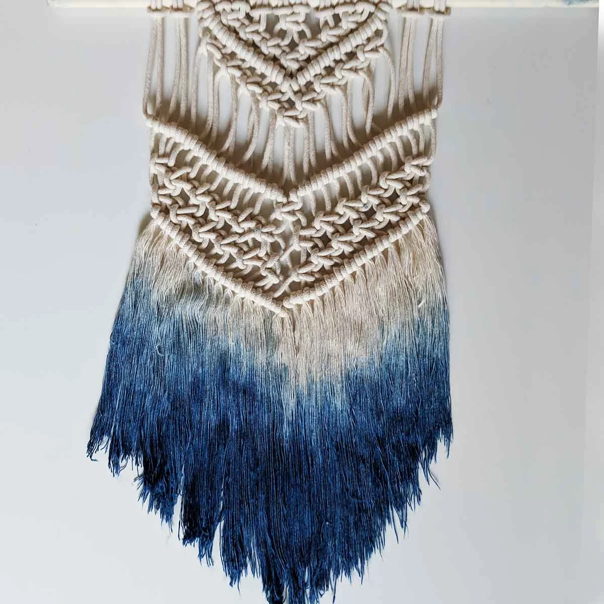 Macrame Wall Hanging with Dip Dye