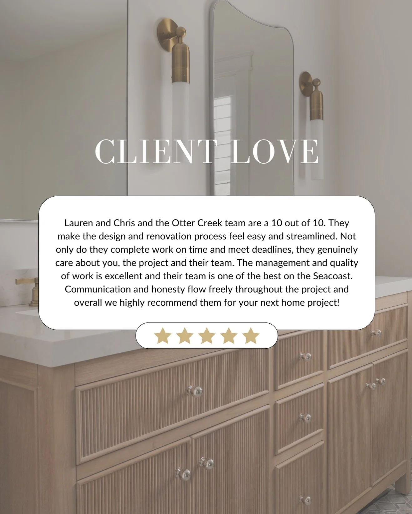 We love a little praise for the teams hard work!