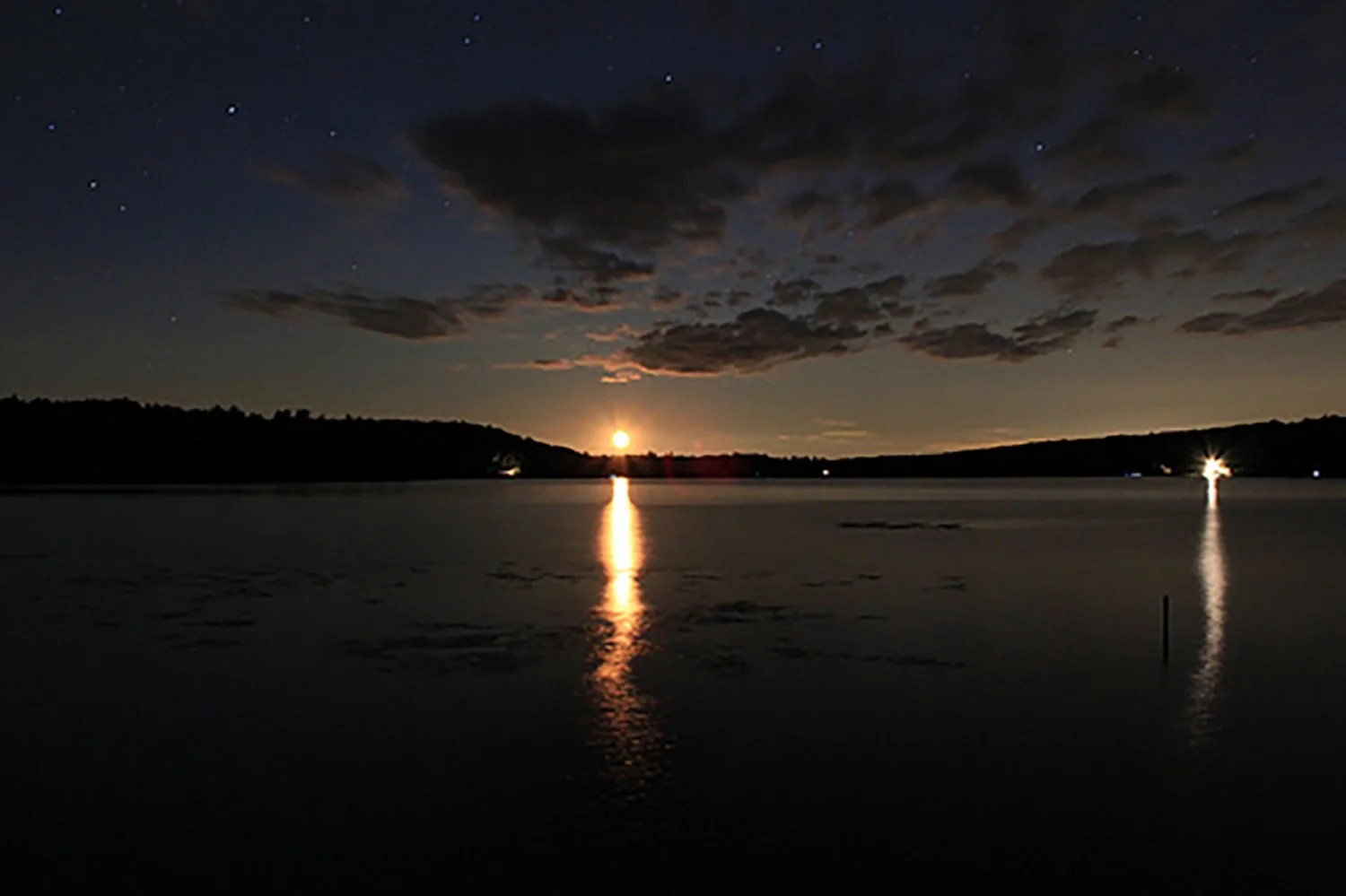 Moon over Skatutakee, Margie Ward, 2010