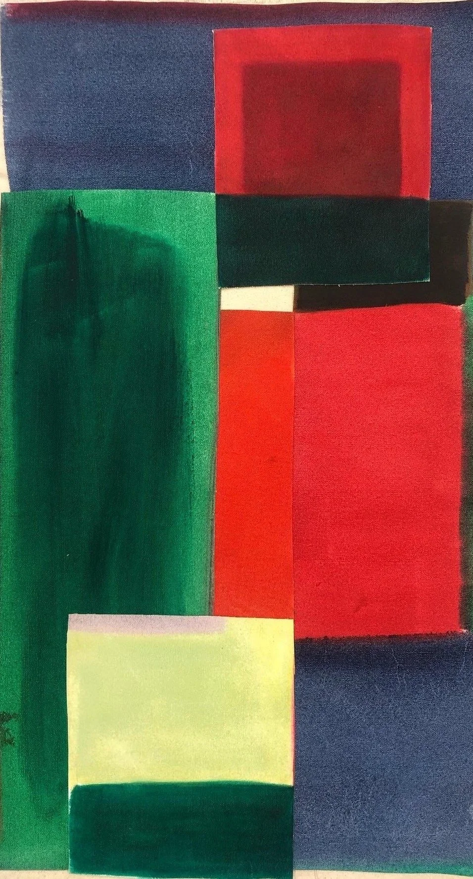  SOLD  Oil on collage 