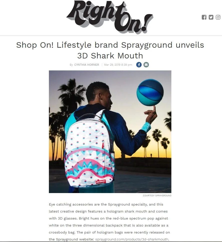 hologram shark sprayground