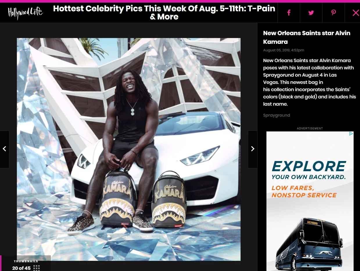 alvin kamara sprayground