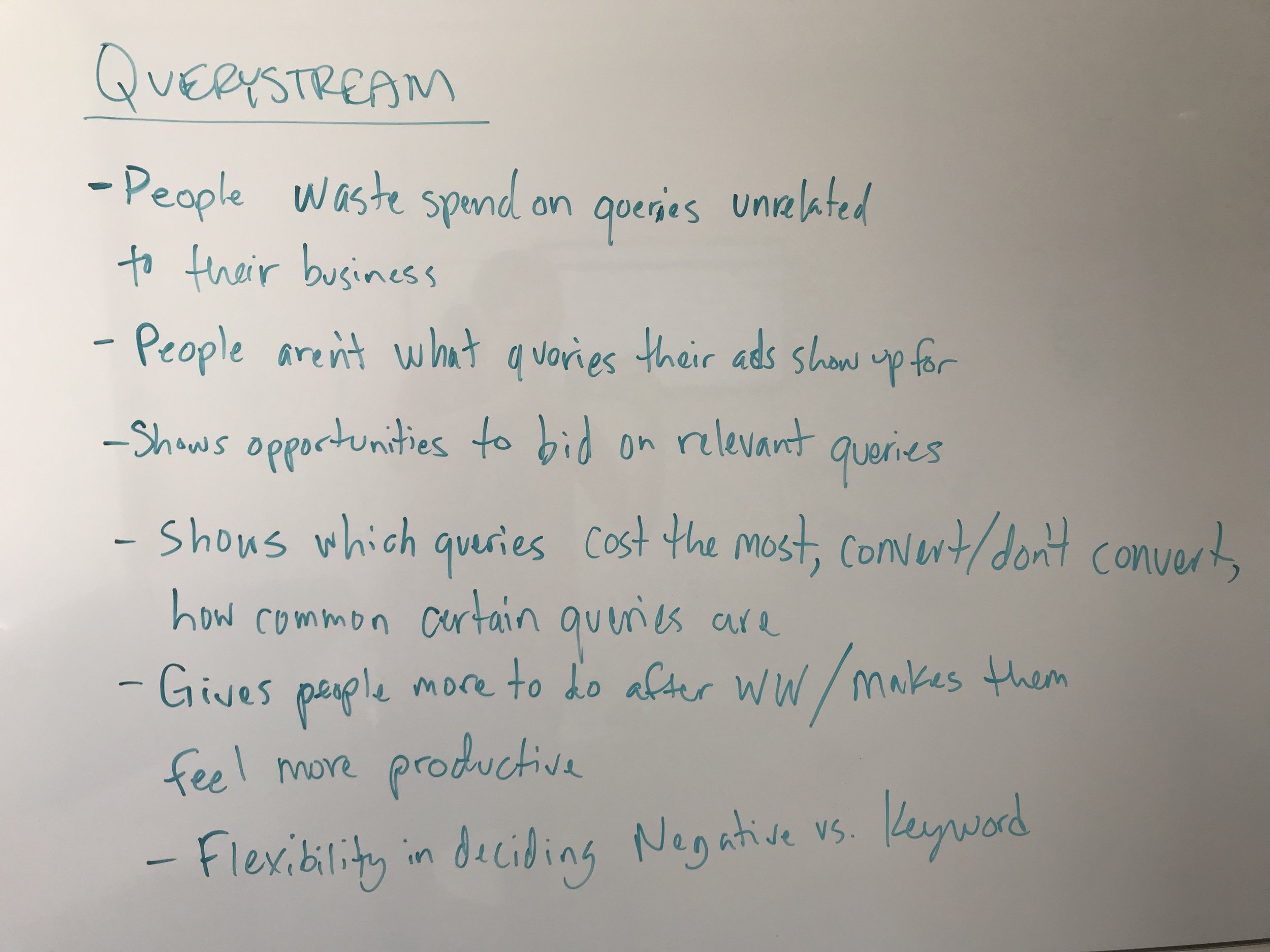 Considering the key use cases for QueryStream