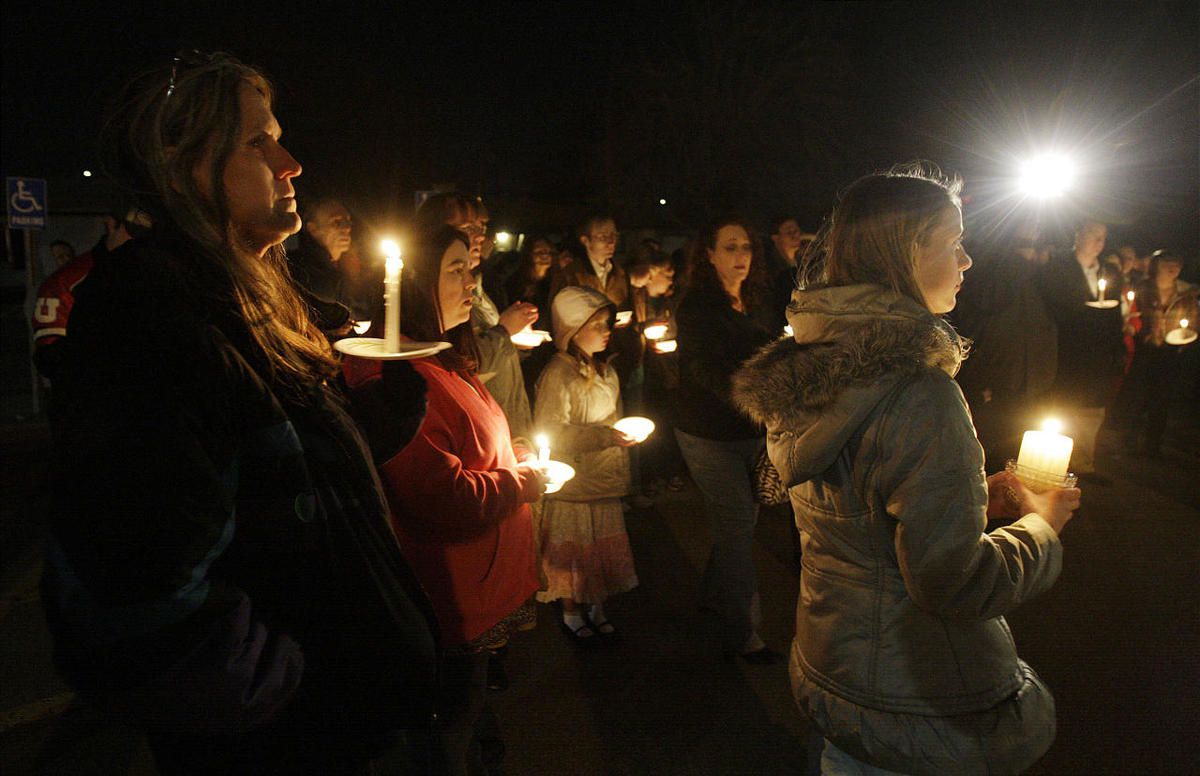 Family and friends attend a vigil for Susan Powell. Credit: Jeffrey D. Allred, Deseret News