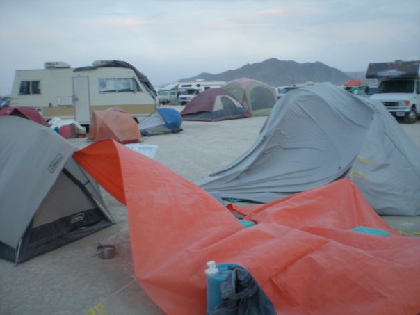 Just before the morning dust storm.
