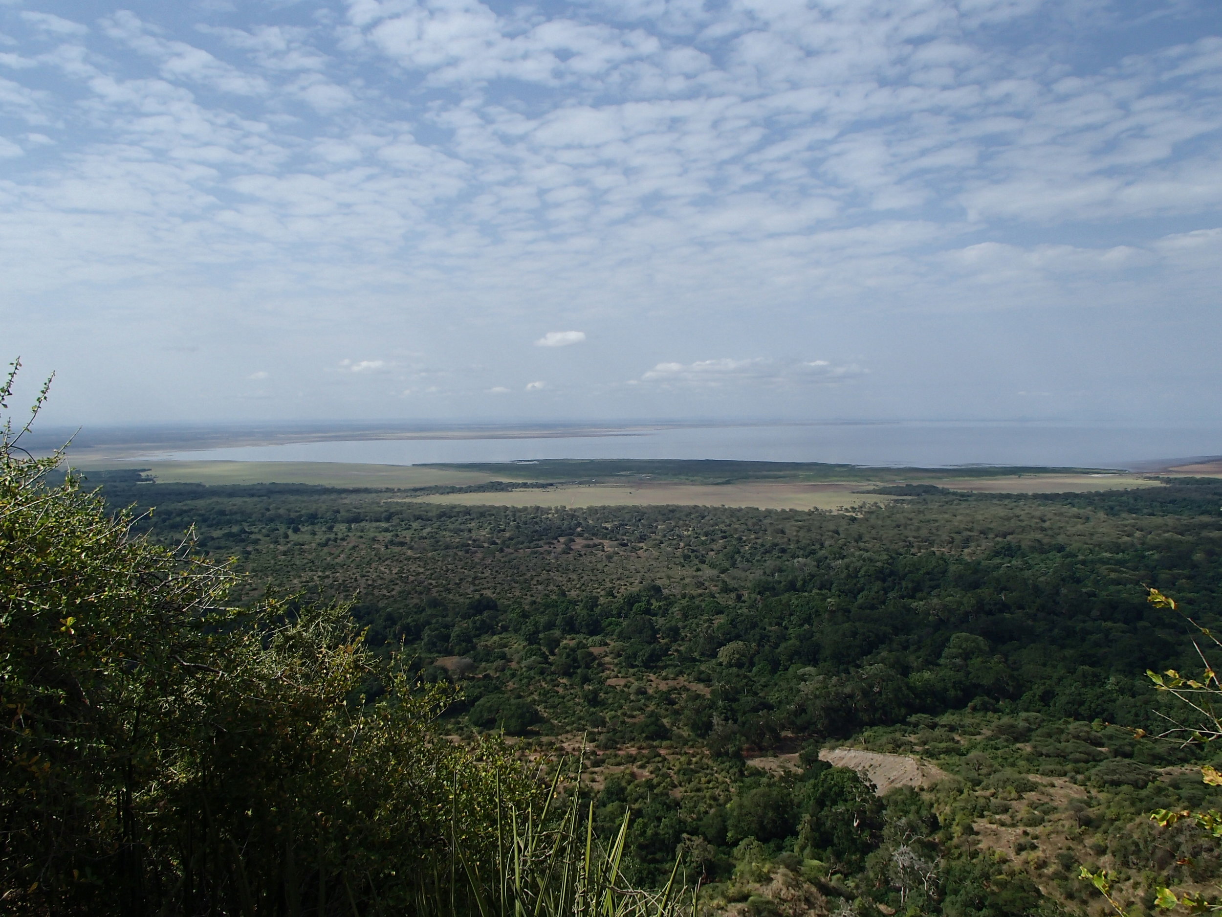  Overland at the Ngorogoro Crater. 