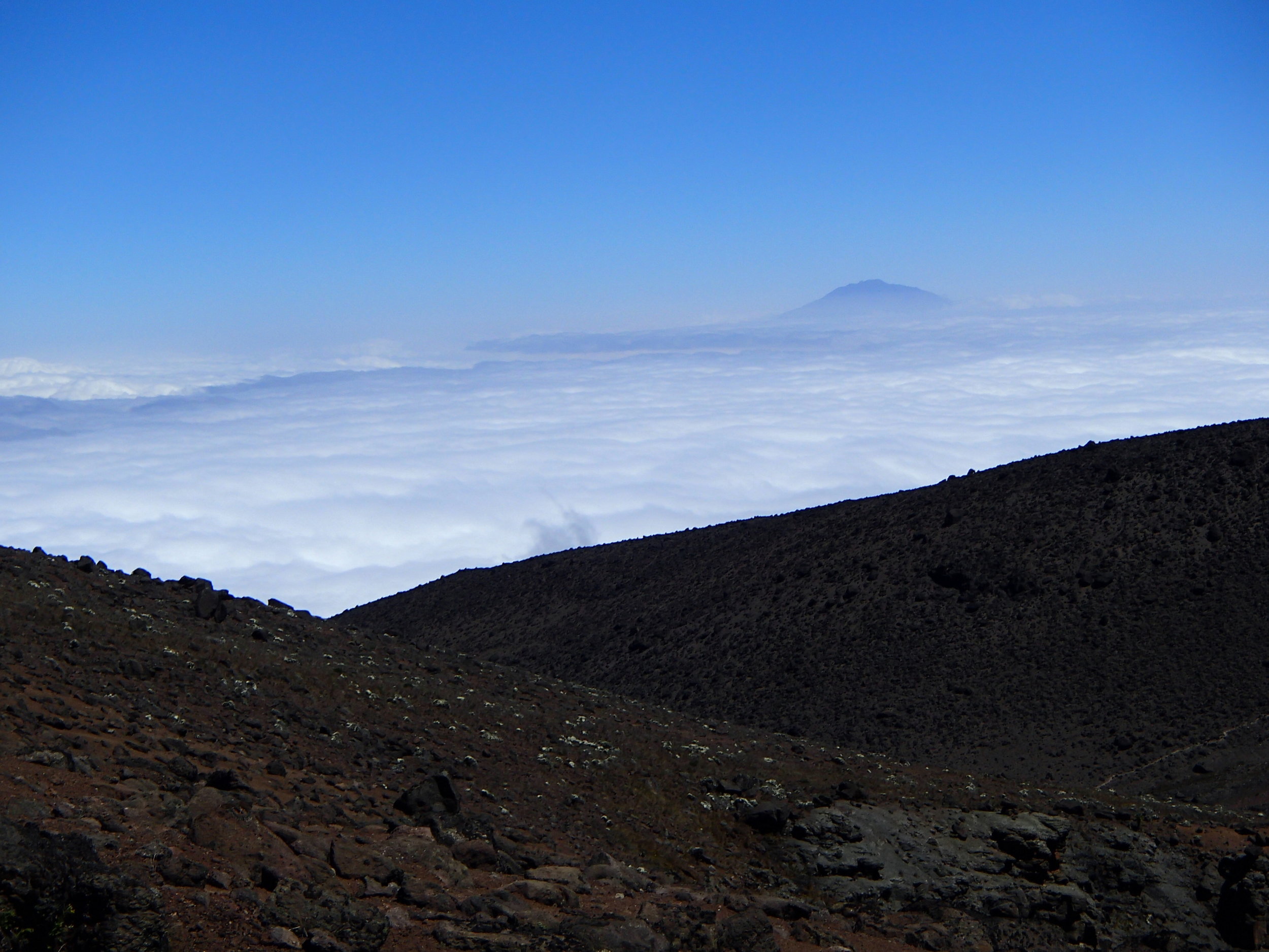  Above the cloud wall. 