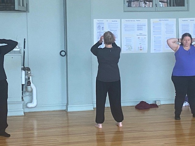 Miriam sharing about tapping