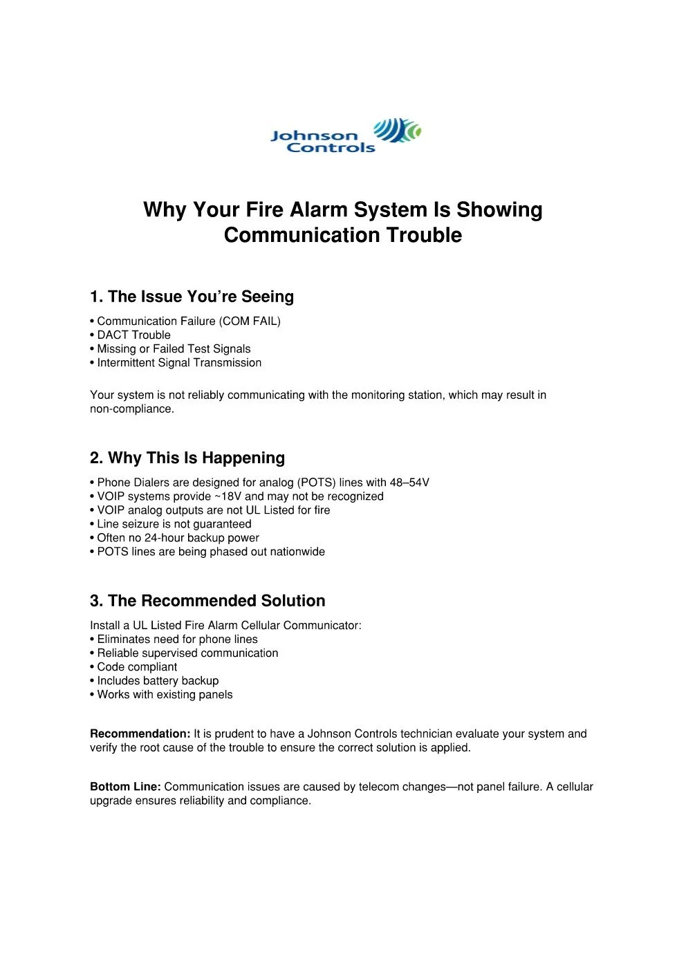 Troubles on your Fire Alarm system?