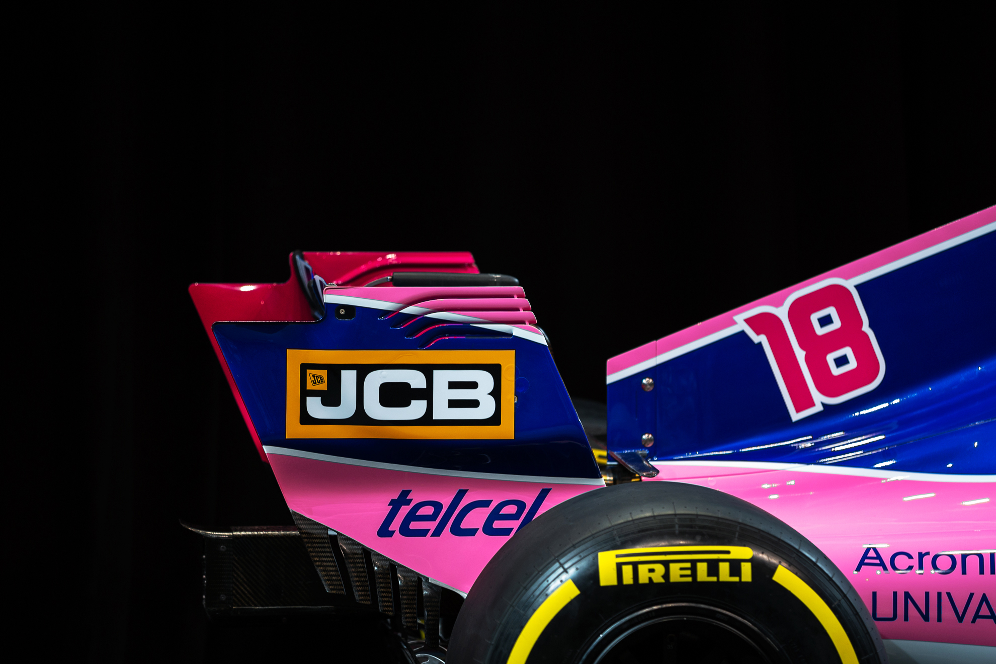  Toronto, Canada 13 Feb, 2019. SportPesa Racing Point F1 Team launch their 2019 car and livery at the John Bassett Theatre in Toronto, Canada. Credit: Gary Hebding Jr/Alamy Live News 