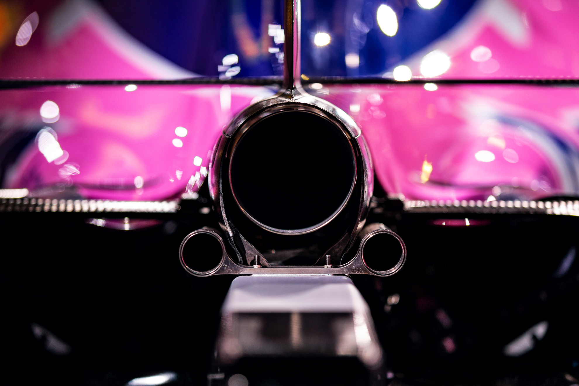  Toronto, Canada 13 Feb, 2019. SportPesa Racing Point F1 Team launch their 2019 car and livery at the John Bassett Theatre in Toronto, Canada. Credit: Gary Hebding Jr/Alamy Live News 