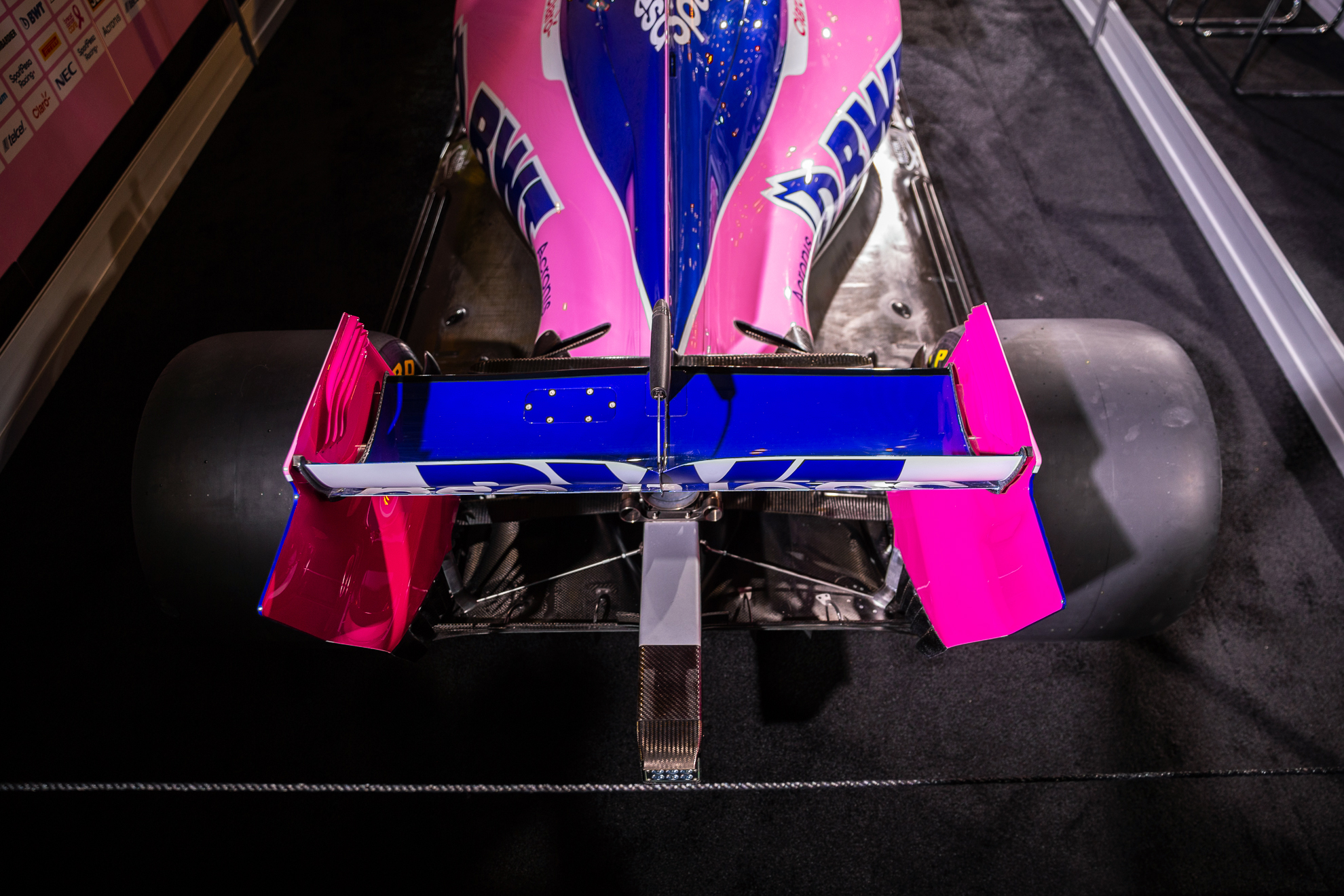  Toronto, Canada 13 Feb, 2019. SportPesa Racing Point F1 Team launch their 2019 car and livery at the John Bassett Theatre in Toronto, Canada. Credit: Gary Hebding Jr/Alamy Live News 