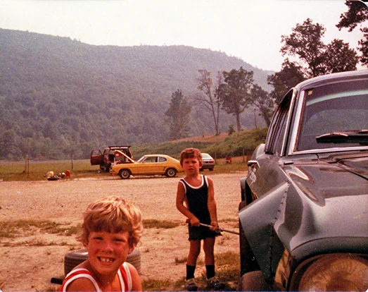 Bryan and his brother, Chris | Limerock Racetrack