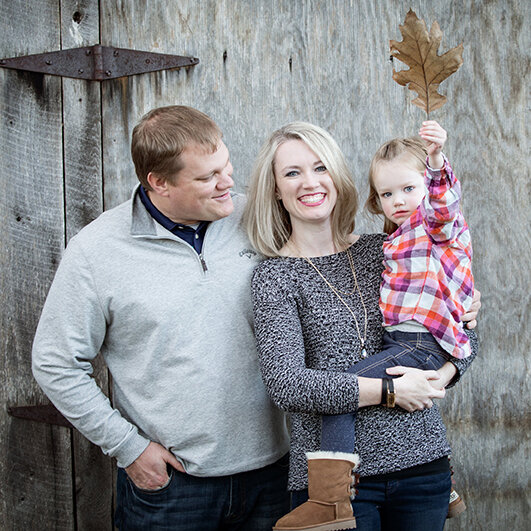 Bryan’s sister Meghan, husband Eric, and their daughter, Juliet