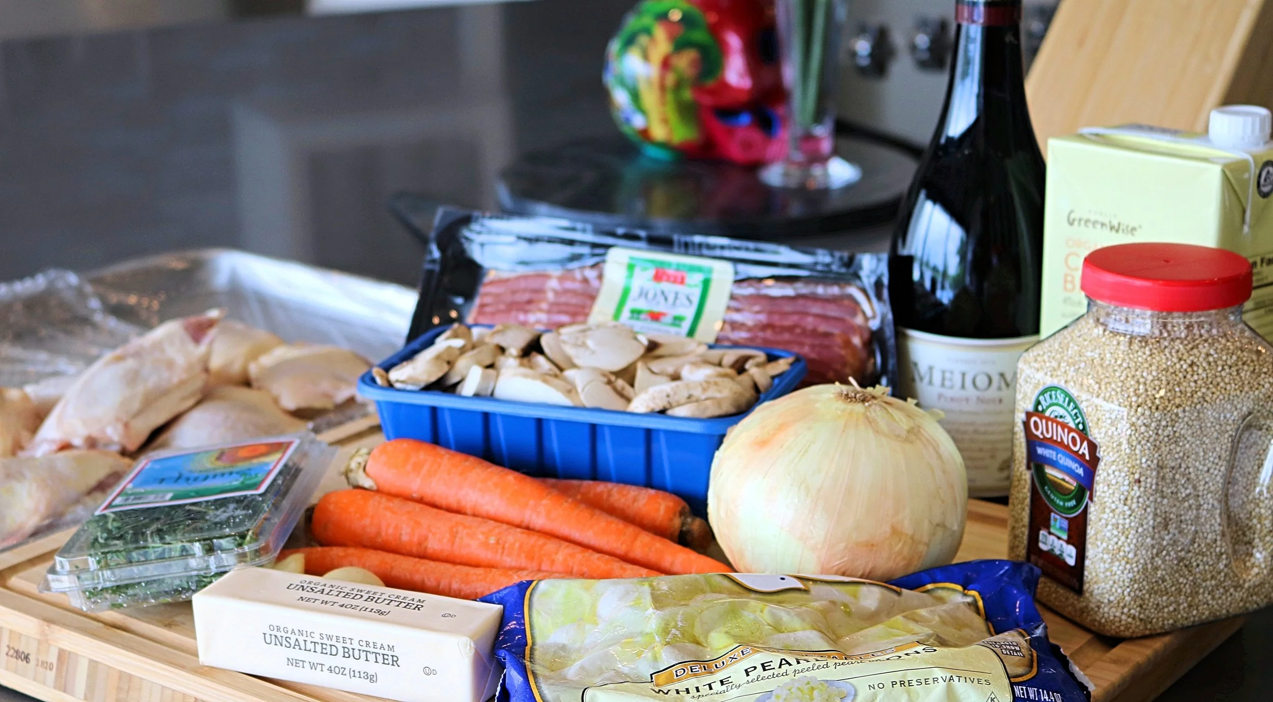 Heres everything minus the quinoa (that was our side dish)