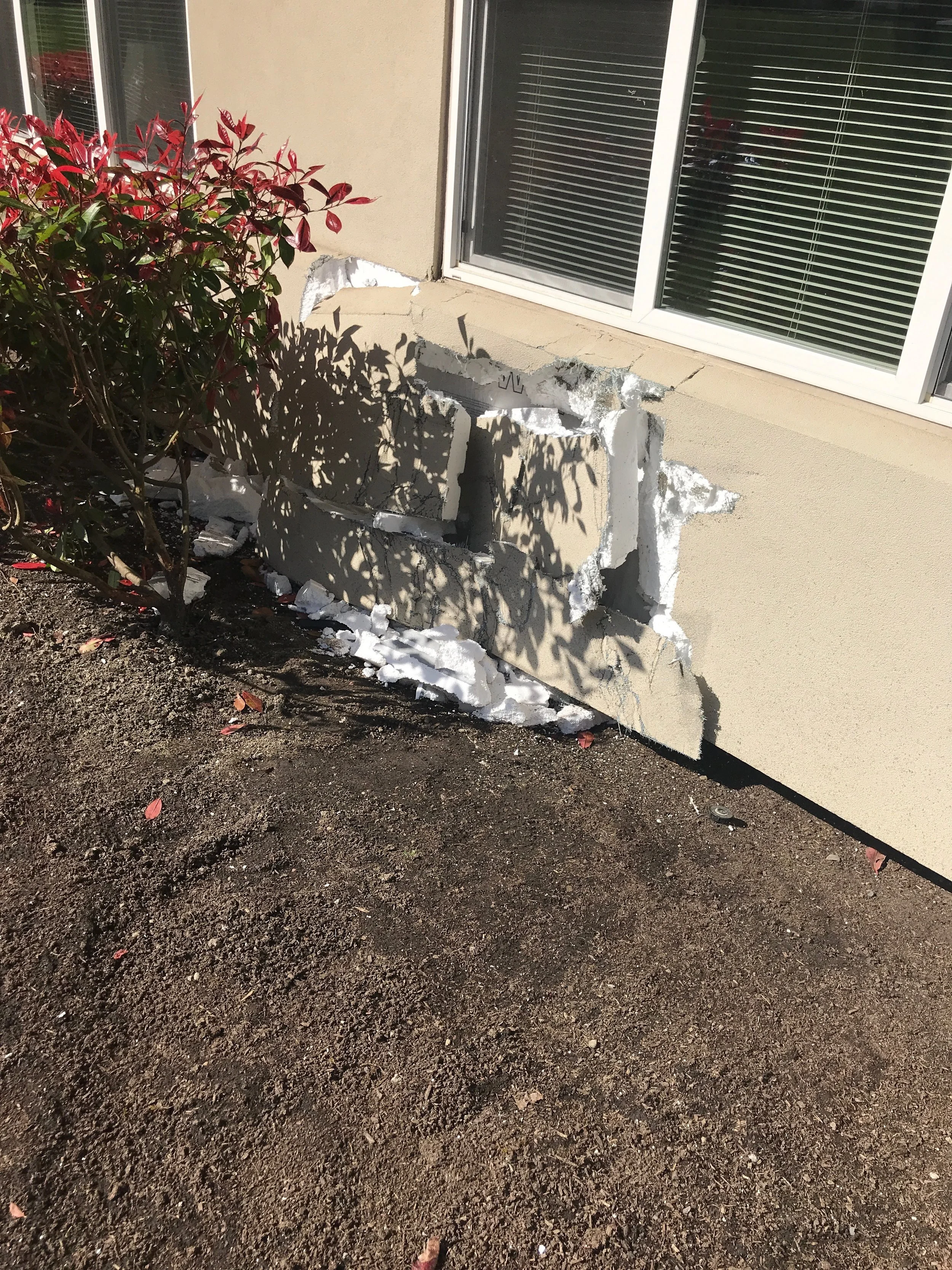 Stucco Repair (Before)