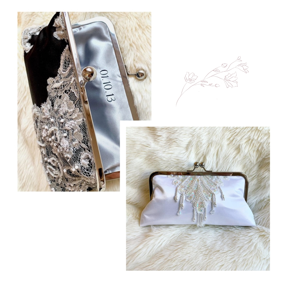 black lace clutch and bride purse as gift.jpg