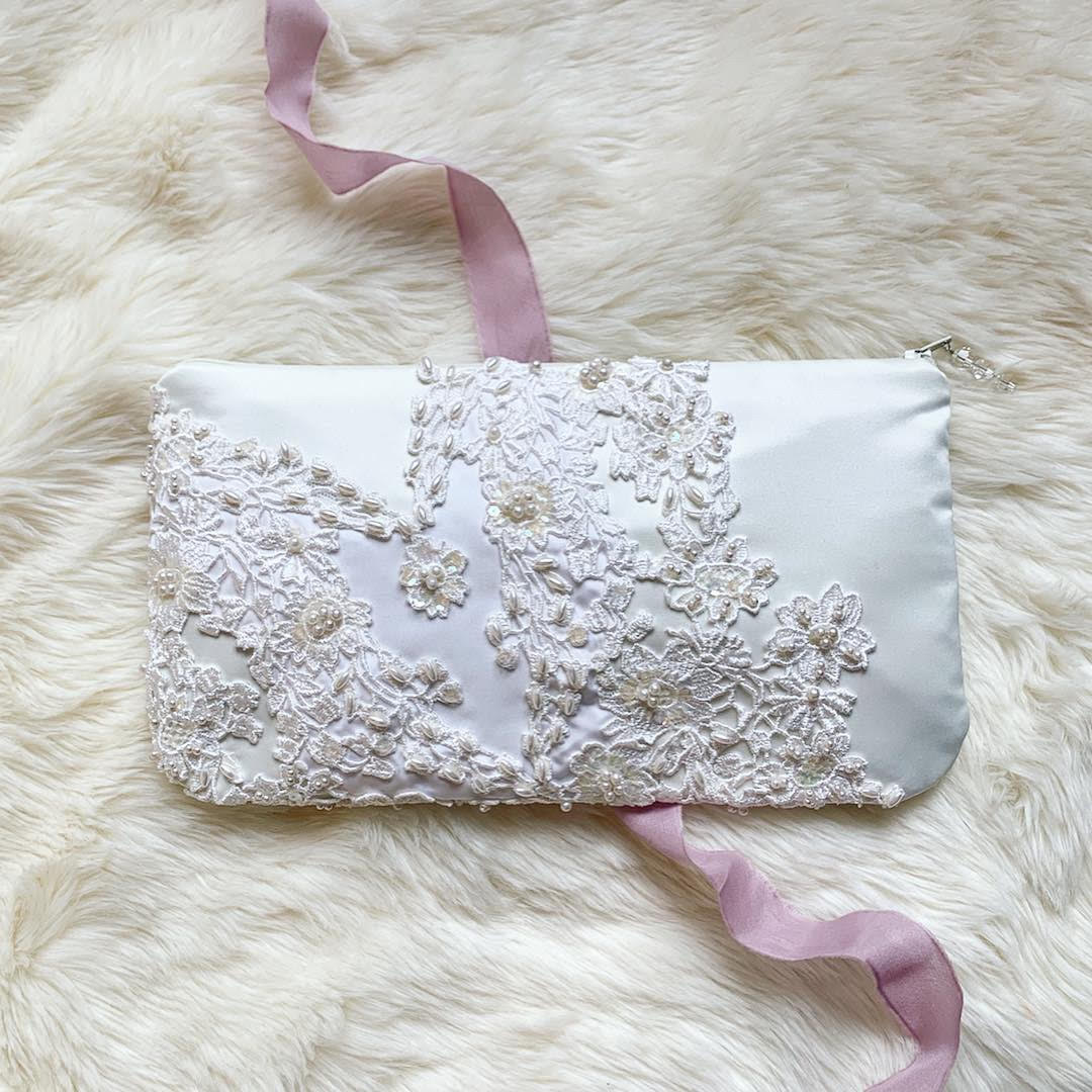 Pearl Clutch Bag/ Box Bag/ Bridal/ Wedding/ Bridesmaids/ 